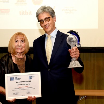 �esk� marketingov� spole�nost - Velk� modr� delf�n - hlavn� cena sout�e a Titul Market�r roku 2023